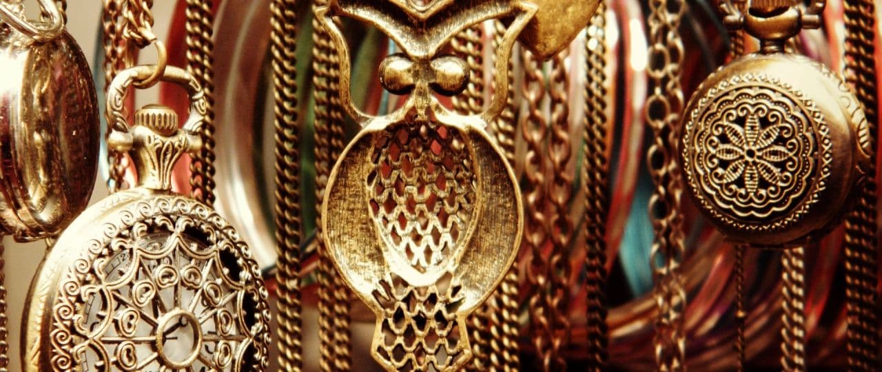 Antique jewelry and collectibles